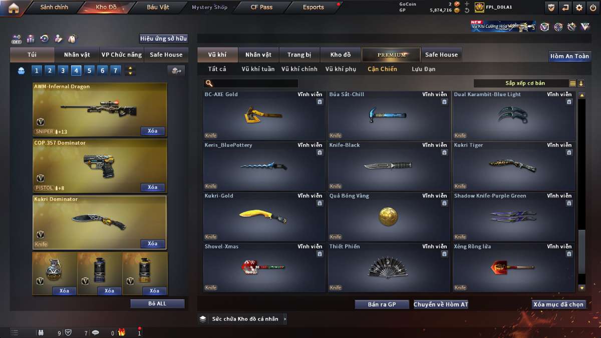 shop acc cf uy tin gia re